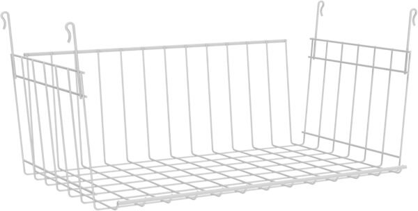 Wire Hanging Shelf Basket for Closet and Pantry