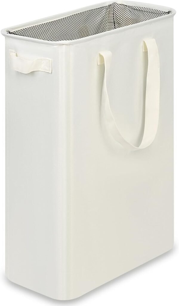 Slim Collapsible Laundry Hamper with Handles