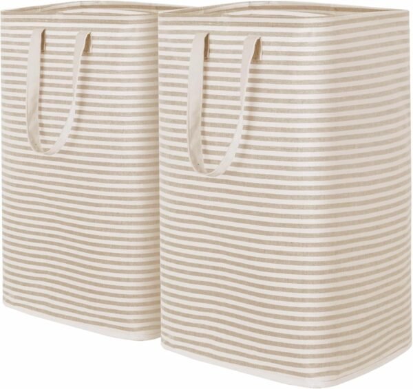 Large Laundry Hampers with Carry Handles Set of 2