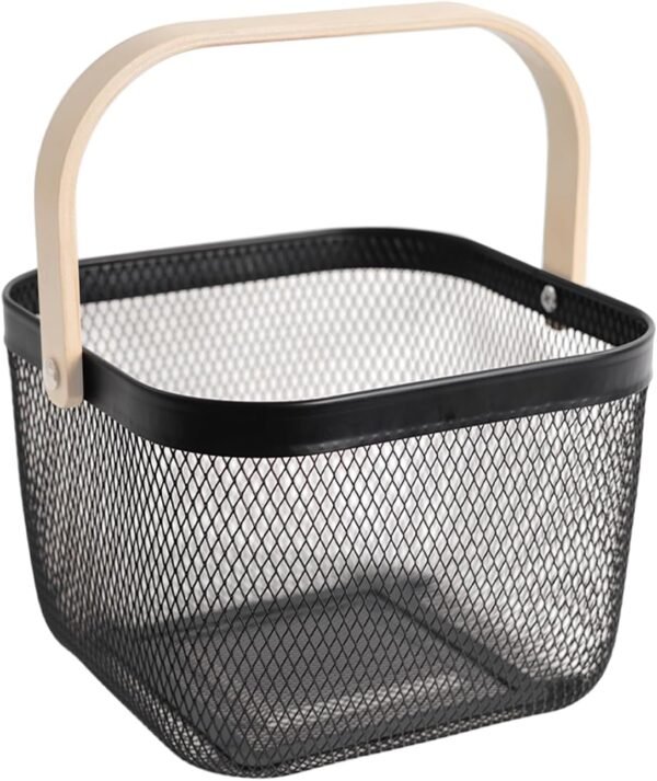 Square Wire Garden Harvest Basket with Handle