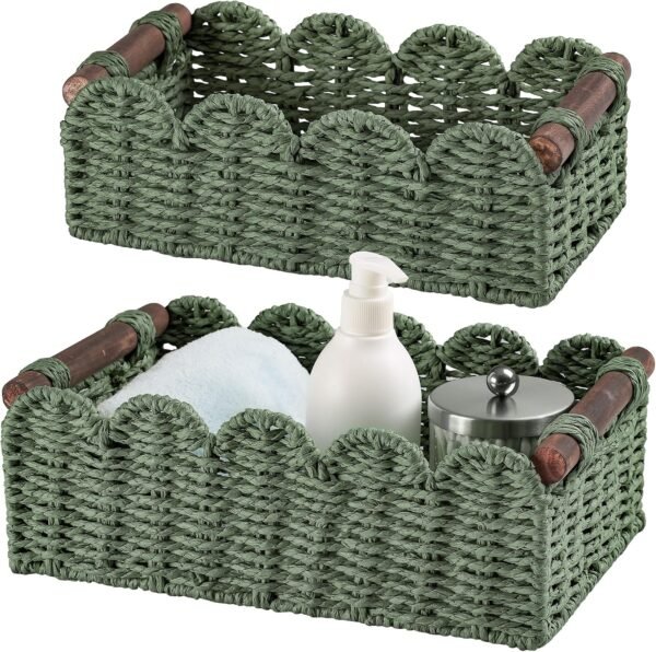Woven Toilet Paper Storage Basket