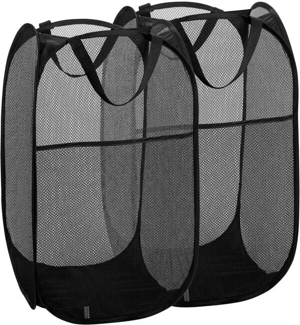 Collapsible Mesh Pop Up Laundry Hampers Set of 2